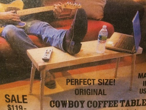 Tavolino panca cowboy - cowboy., vero