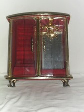 ARMADIETTO COFANETTO PORTA GIOIE GIOIELLI  BIGIOTTERIA BIJOU LEGNO VINTAGE