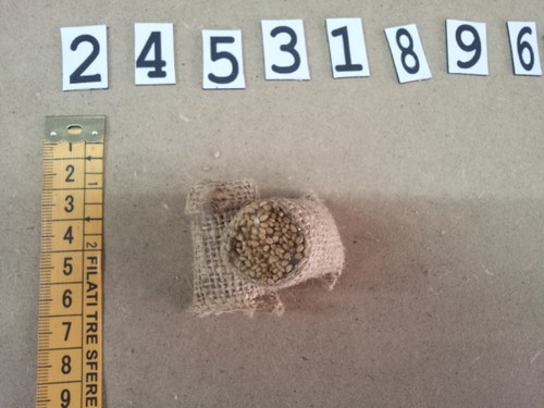 Miniature crib jute bag - crib,