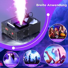 Macchina della nebbia 2000W DMX RGB LED luce di scena verticale upspray Natale telecomando