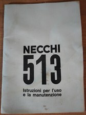 Libricino - necchi 513 - istruzione per l'uso e la manutenzione
