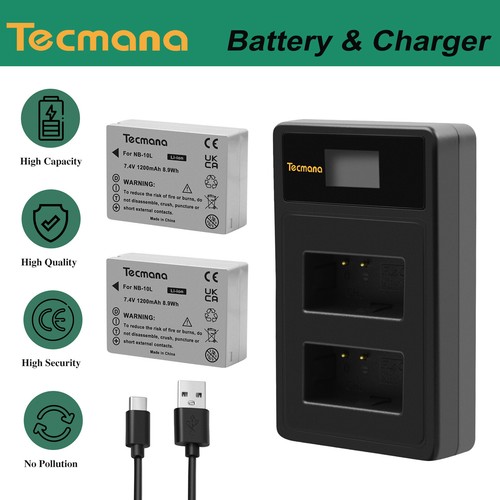 10l batteria 1200mah - nb-10l,