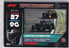 Carta Topps F1 Turbo Attax