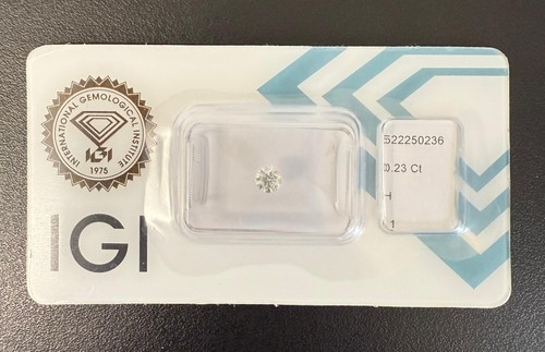 Diamante h i1 igi - 0,23, ct