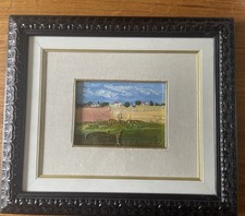 Paesaggio materico. Olio su tavola.Scatizzi