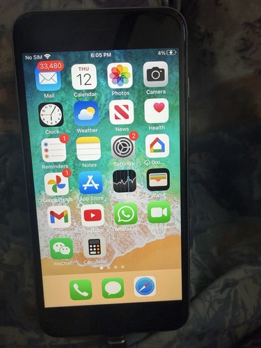 Apple iphone plus gray - apple, 6s