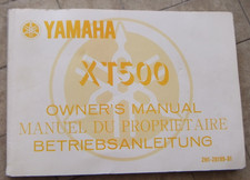 YAMAHA XT 500 2H1-28199-81 OWNER'S MANUAL MANUEL DU PROPRIETAIRE BETTRIEBSANLEIT