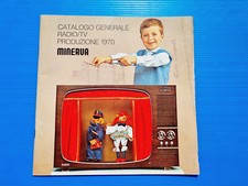 CATALOGO MINERVA GENERALE RADIO TV PRODUZIONE 1970 ELETTRODOMESTICI VINTAGE