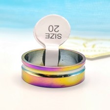 Anello acciaio uomo fascia