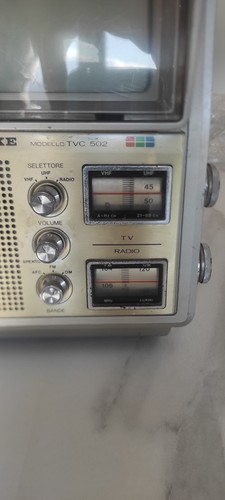 Portatile colori vintage - tv,