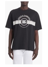 T-shirt Dolce & Gabbana uomo riedizione logo grafica nera Eu 50