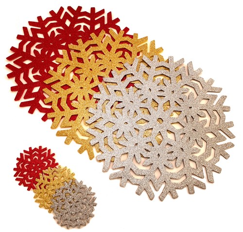 Fiocco neve glitter - glitter, taglio
