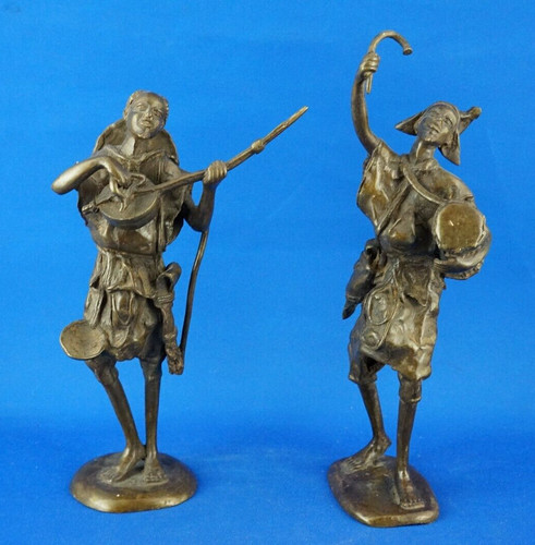 Benin scultura bronzo antica - bronzo,