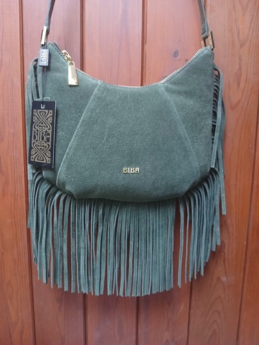 Biba khaki green suede - biba,