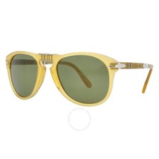 Occhiali da sole Persol PO0714SM 204/P1 Steve McQueen polarizzati giallo opale verde 54 mm