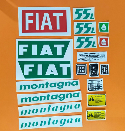Adesivi decalcomanie fiat 55 - adesivi,