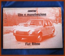 FIAT RITMO - LIBRETTO USO E