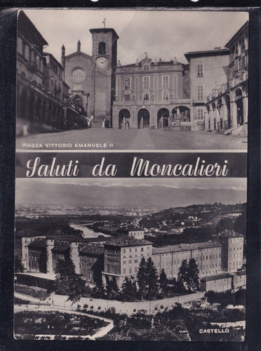 Cartolina saluti moncalieri - da,