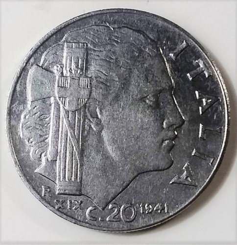 Moneta 1941 italia fascista - moneta,