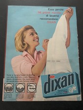 Pubblicità d'epoca originale reclame stampa pubblicitaria a pagina intera Dixan