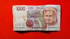 Banconota Perfetta 1000 Lire - 3 Ottobre 1990 - M. Montessori SUPER SCONTO!