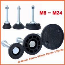 Piedini per Livellatrice M8 - M24 Altezza Regolabile Piedini per Mobili con Dado di Bloccaggio