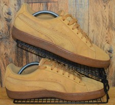 Puma Basket scarpe da ginnastica classiche taffy scamosciate suola in gomma senape - UK8 EU42 US9