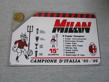 MONETA MEDAGLIETTA COMMEMORATIVA MILAN CAMPIONE D'ITALIA 95-96  1995/1996