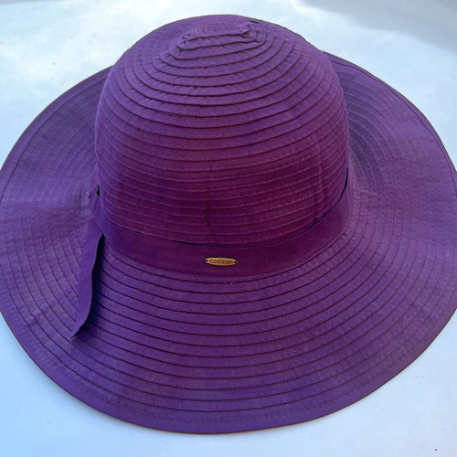 Cappello sole donna viola - cappello,