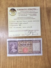 BANCONOTA REPUBBLICA LIRE 500