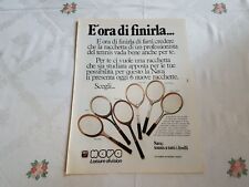 Advertising Italian Pubblicità * TENNIS * : NAVA Racchette da Tennis ( 1980 )
