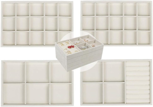 Set stackable velvet - 4,