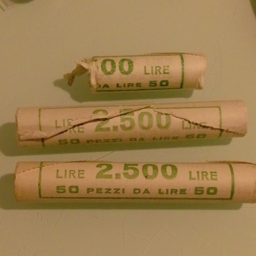Rotolini monete lire lotto - monete,