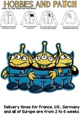 Patch Toy Story alieni omini verdi antenna toppa termoadesiva iron on artiglio