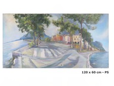 LARGE VINTAGE OIL PAINTING