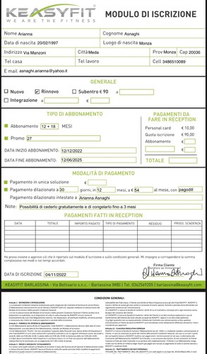 Abbonamento palestra keasyfit - palestra,