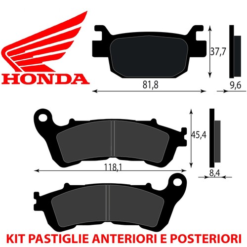 Kit pastiglie freno anteriori - kit,