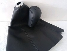 Alfa Romeo Gtv 916 - Cuffia e Pomello cambio in Pelle Nero REPLICA 5 Marce 