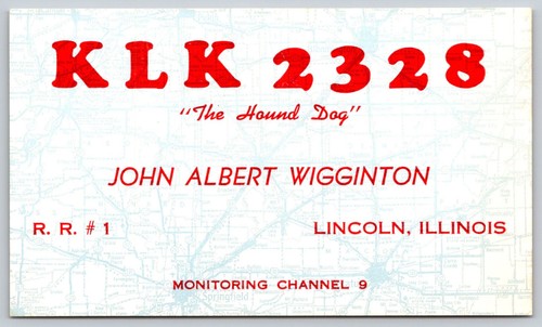 Cartolina radio qsl klk - qsl,