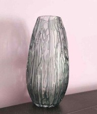 Vaso in vetro grigio blu di