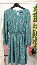 Vestito A Fiori Verde Tg M PRIMAVERA abito Fiorato Leggero