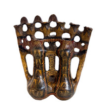 ANTICA LAMPADA A OLIO CERAMICA