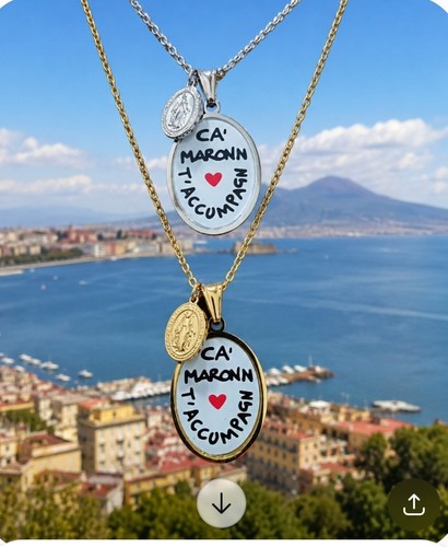Collana con ciondolo madonna - con,
