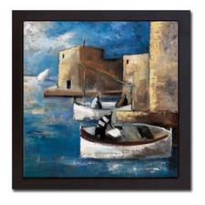 Galleggiante nero con cornice