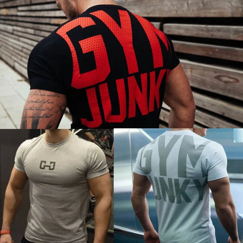 Shirt uomo manica corta - manica, gym