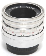 Obiettivo prototipo Meyer Primotar E 3,5/50mm C M42 della collezione K. Rademaker