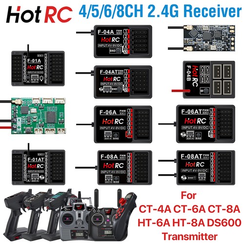 Hotrc 6ch 8ch ricevitore - 4/6ch,