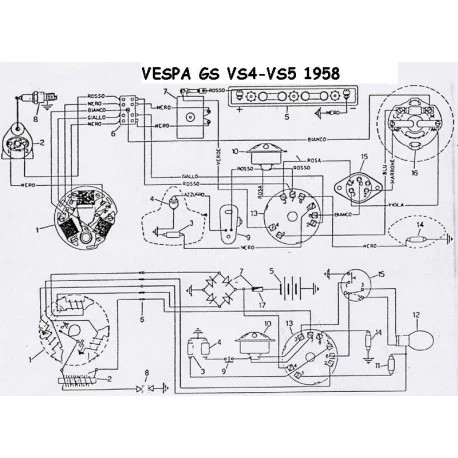Impianto elettrico vespa - impianto,