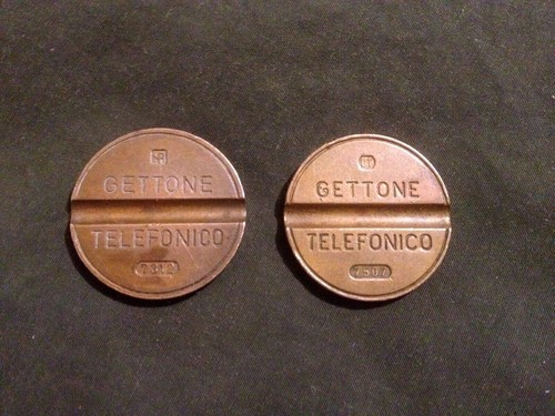 Gettoni telefonici anni - gettoni, (2)