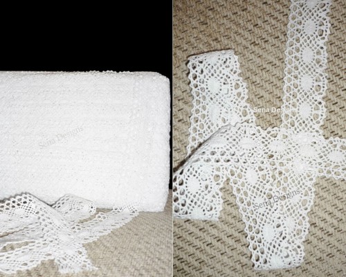 Nastro bianco stile vintage